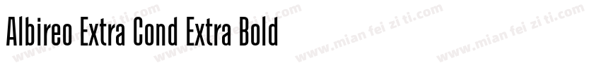 Albireo Extra Cond Extra Bold Itali字体转换